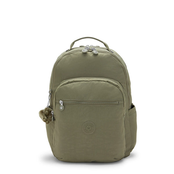 girls kipling backpack mini paradise green Seoul S, Small Backpack, Moss, One Size, SEOUL S This mini backpack combines functionality and style Kipling womens Alber 3-In-1 Convertible