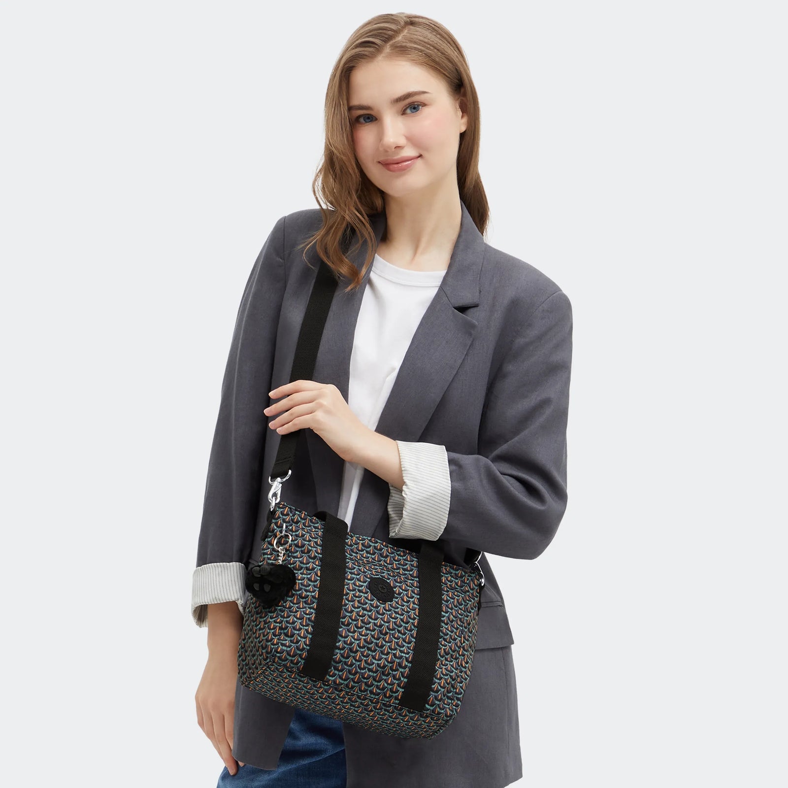 Kipling Shopper ASSENI MINI Blue Mist | Stuivenga Lederwaren Delft Kipling Shopper ASSENI MINI Blue Mist | Stuivenga Lederwaren Delft
