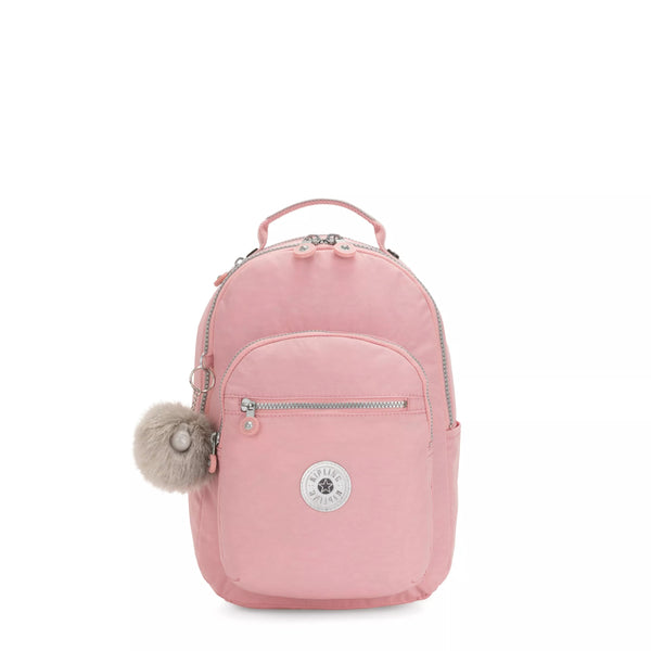Pink Backpack Monkey SEOUL S | Small backpack with tablet protection | Kipling Bridal Rose