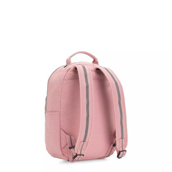 Pink Backpack Monkey SEOUL S | Small backpack with tablet protection | Kipling Bridal Rose