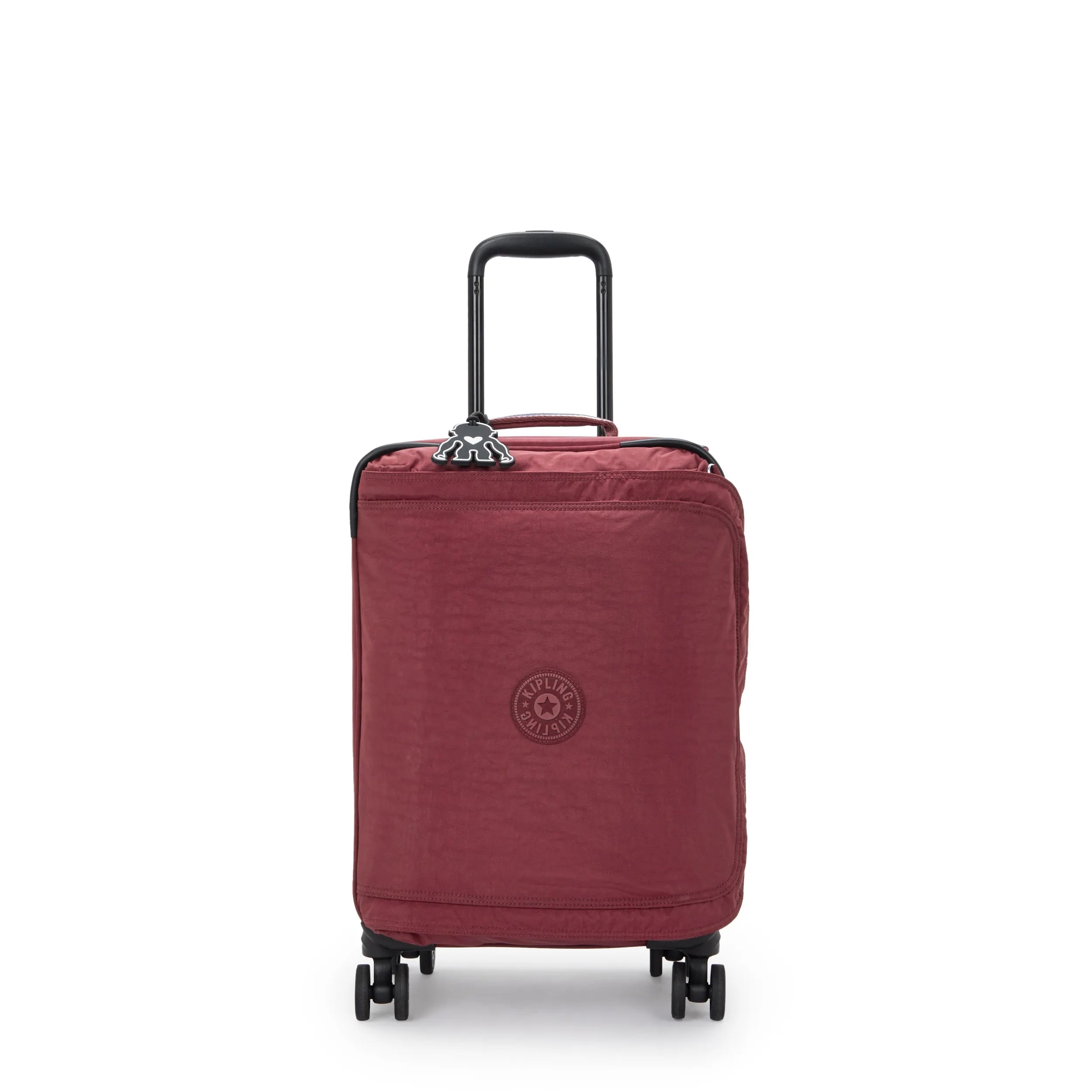 KIPLING レッド 中型キャリーケース SPONTANEOUS S | Cabin-Sized 4-Wheeled Suitcase | Kipling