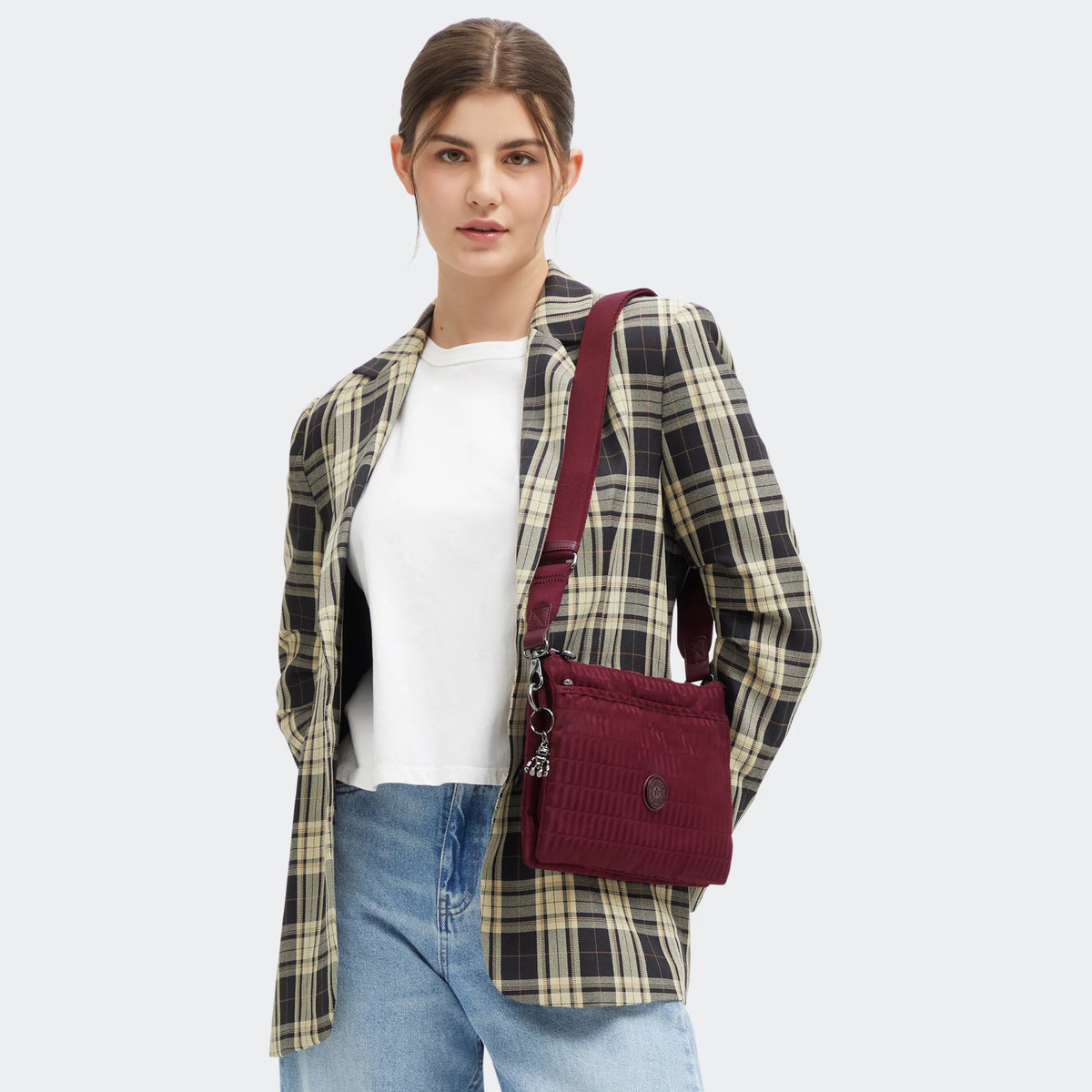 RIRI L Maroon Tile Jacquard - 2