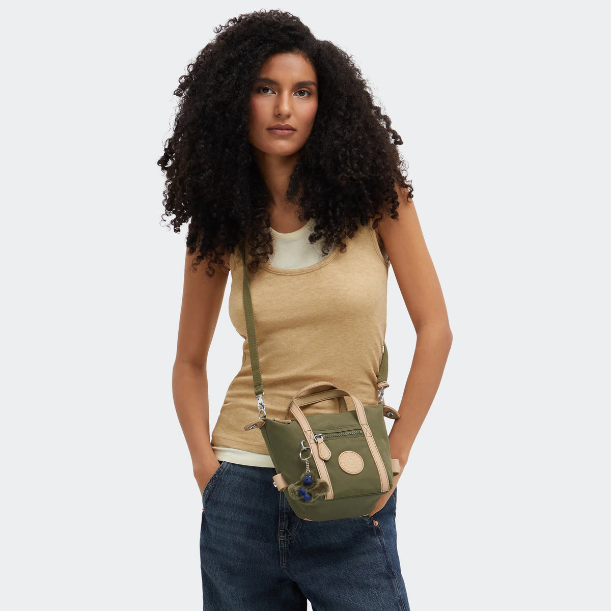 BOXY ART S Cotton Khaki - view2