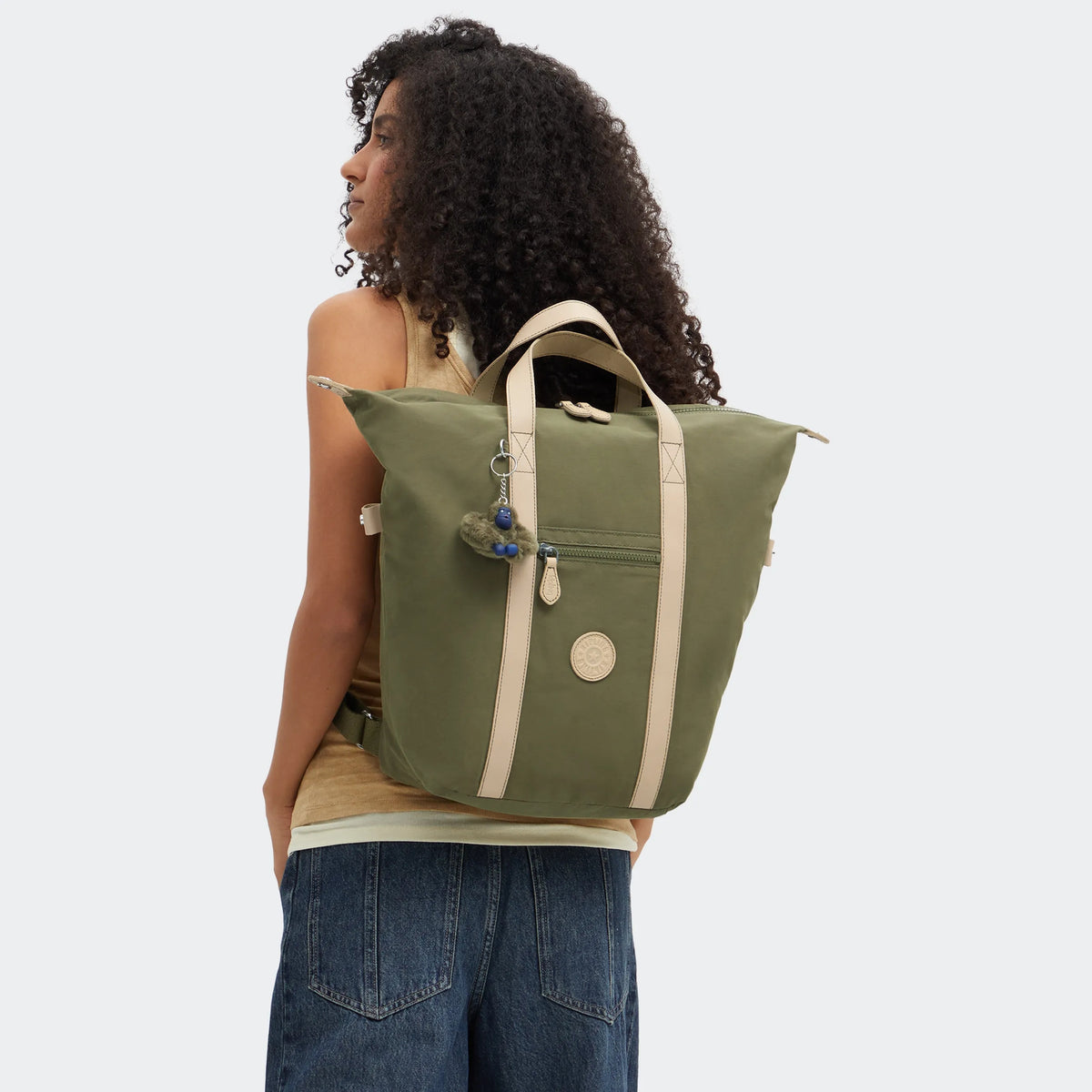 NEW ART BACKPACK Cotton Khaki - view2